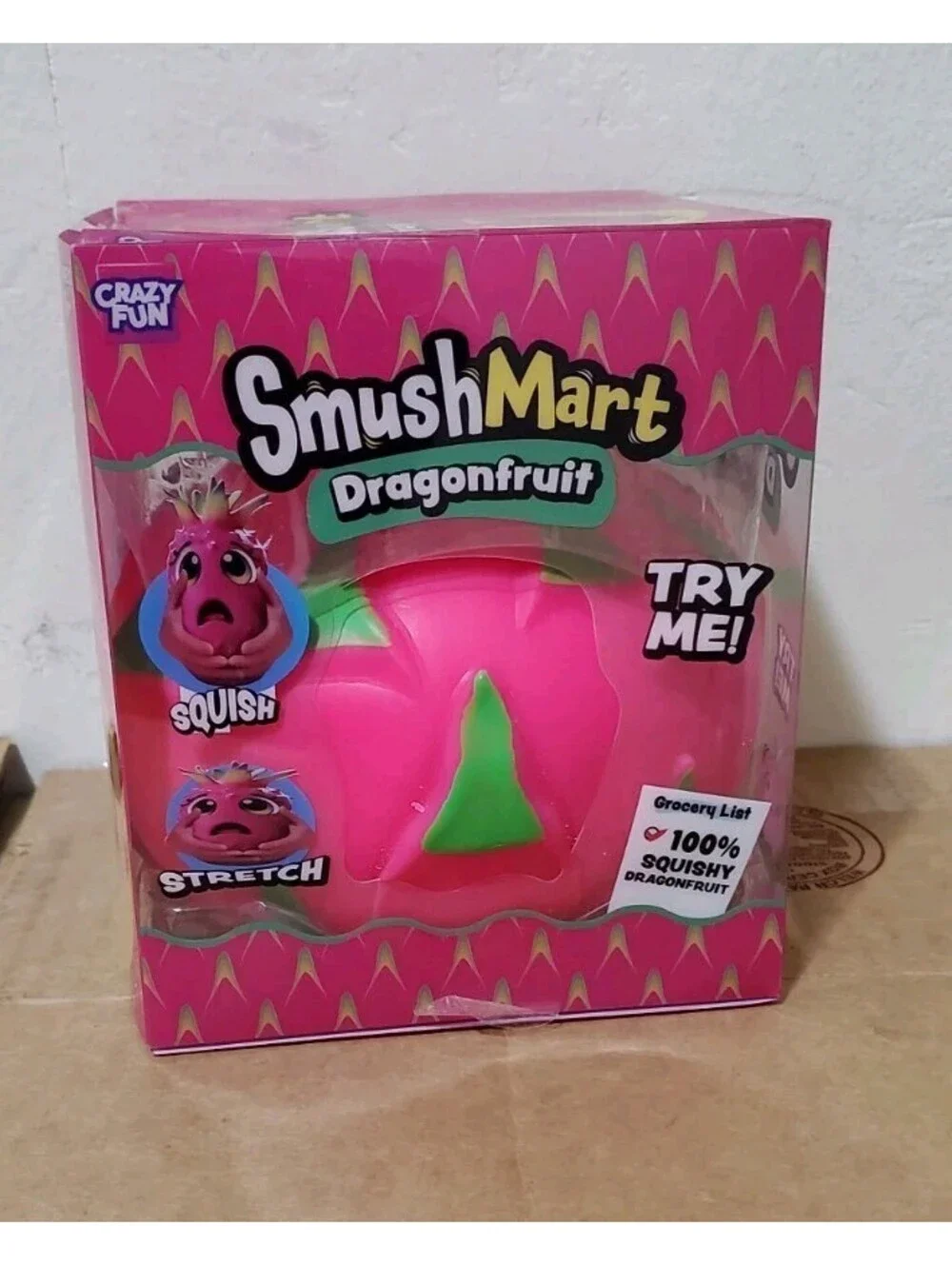 Smush Mart Dragonfruit Squishy Toy Crazy Fun RMS International NIB New 2026